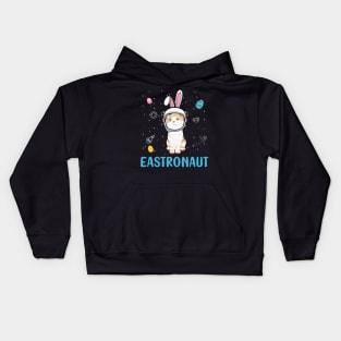 Eastronaut Cat Astronaut Easter Day Kids Hoodie